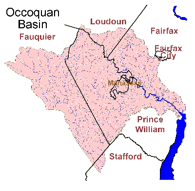 Map of the Occoquan Watershed