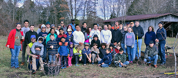 MLK Day of Service at the Wildlife Garden, 2015