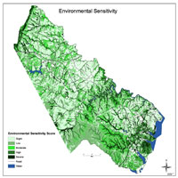 Environmental Sensitivity Map for Prince William County