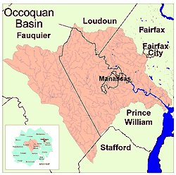 Map of the Occoquan River Watershed